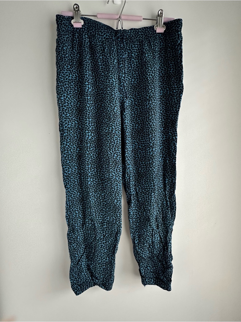 Uniqlo Blue/Black Leopard Print Lounge Pants S